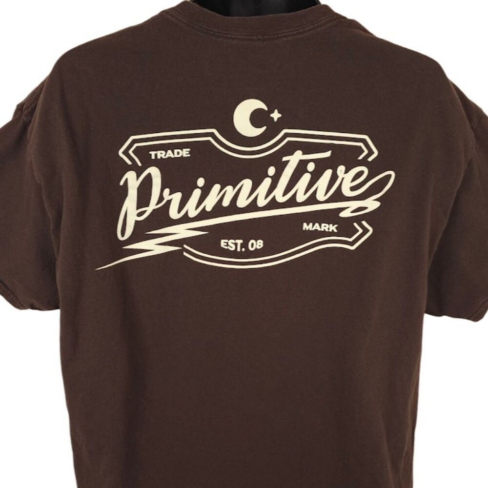 Primitive Apparel T Shirt Mens Size XL Brown Streetwear